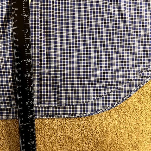 Lauren Ralph Lauren Men Blue Button Up Long Sleeve Shirt Non Iron Size 17 36/37 - Picture 3 of 8